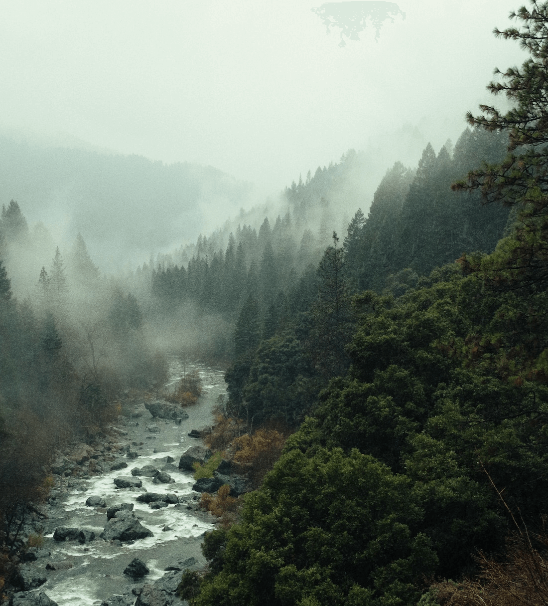 Scenic mountain landscape
